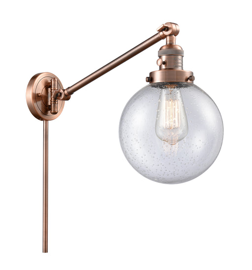 Innovations - 237-AC-G204-8 - One Light Swing Arm Lamp - Franklin Restoration - Antique Copper