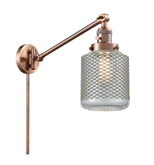Innovations - 237-AC-G262 - One Light Swing Arm Lamp - Franklin Restoration - Antique Copper