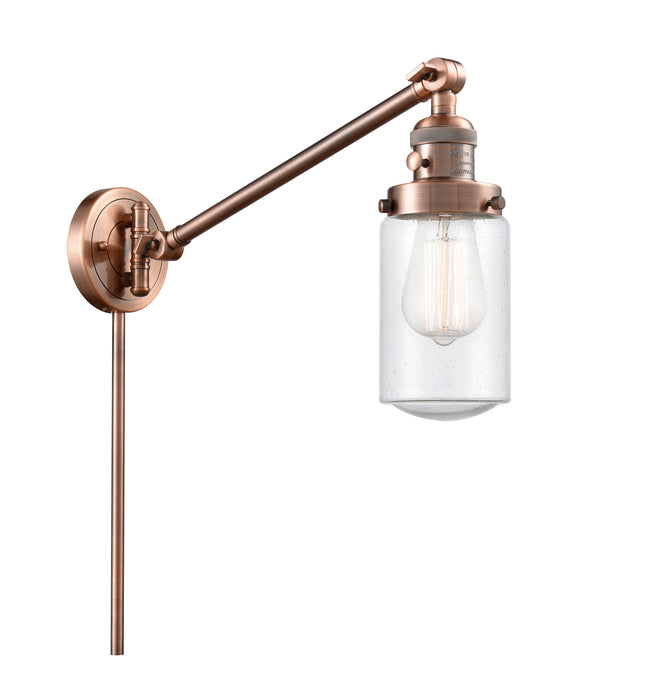 Innovations - 237-AC-G314 - One Light Swing Arm Lamp - Franklin Restoration - Antique Copper