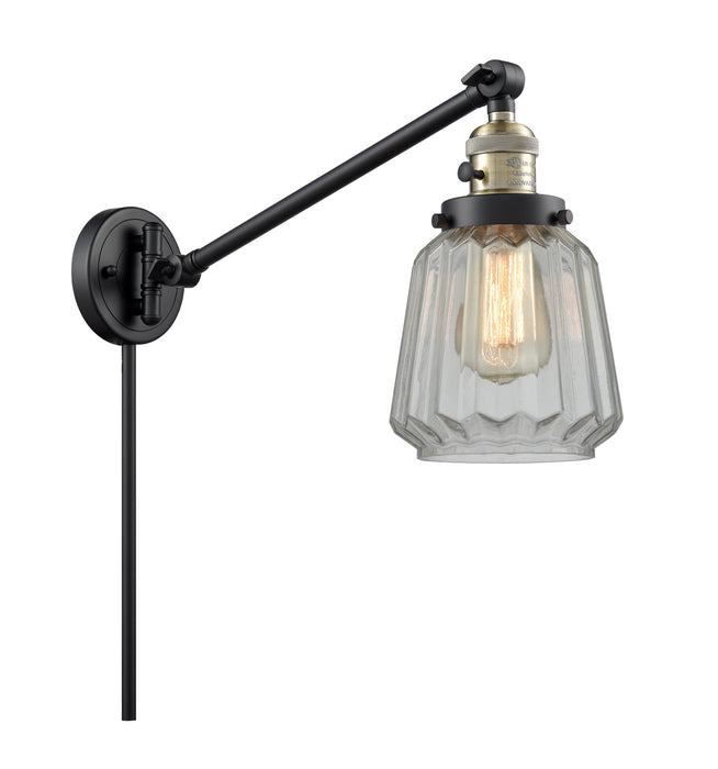 Innovations - 237-BAB-G142 - One Light Swing Arm Lamp - Franklin Restoration - Black Antique Brass