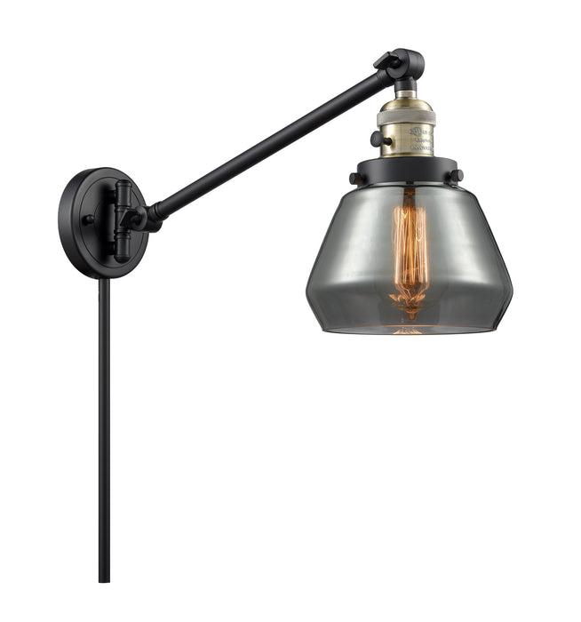 Innovations - 237-BAB-G173 - One Light Swing Arm Lamp - Franklin Restoration - Black Antique Brass
