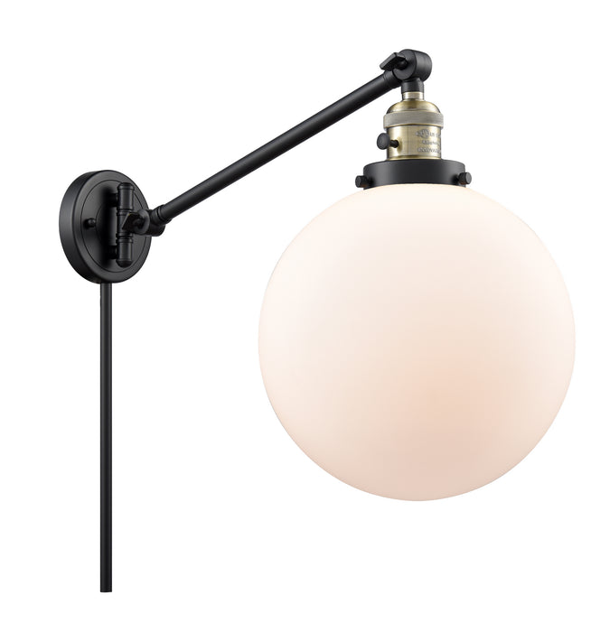 Innovations - 237-BAB-G201-10 - One Light Swing Arm Lamp - Franklin Restoration - Black Antique Brass