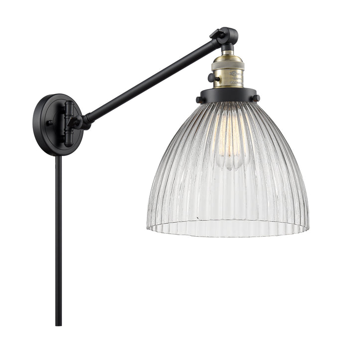 Innovations - 237-BAB-G222 - One Light Swing Arm Lamp - Franklin Restoration - Black Antique Brass