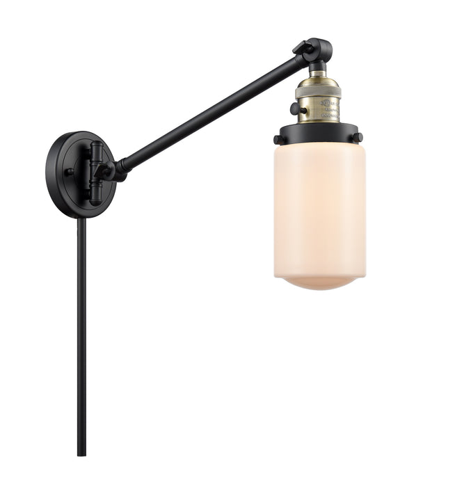 Innovations - 237-BAB-G311 - One Light Swing Arm Lamp - Franklin Restoration - Black Antique Brass