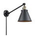 Innovations - 237-BAB-M13-BK - One Light Swing Arm Lamp - Franklin Restoration - Black Antique Brass