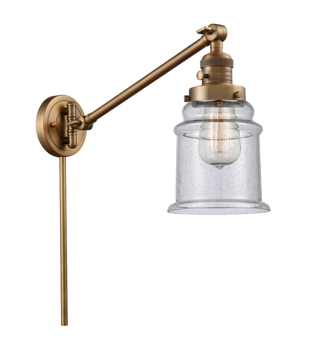 Innovations - 237-BB-G184 - One Light Swing Arm Lamp - Franklin Restoration - Brushed Brass