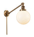 Innovations - 237-BB-G201-8 - One Light Swing Arm Lamp - Franklin Restoration - Brushed Brass