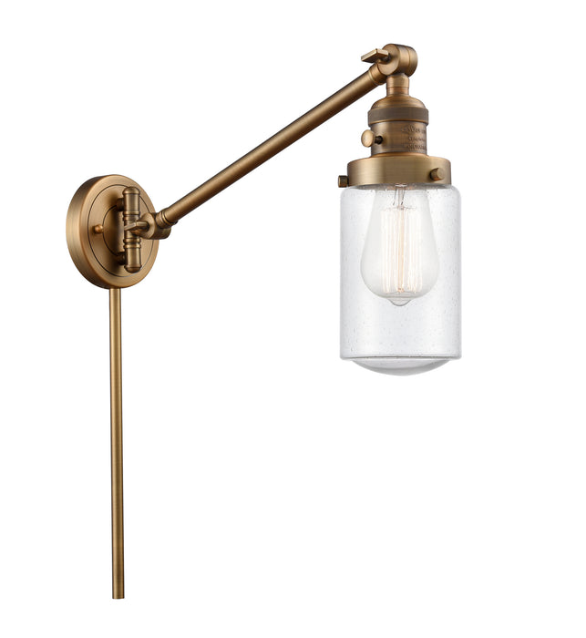 Innovations - 237-BB-G314 - One Light Swing Arm Lamp - Franklin Restoration - Brushed Brass
