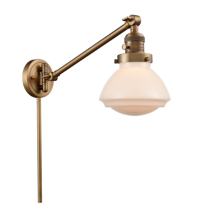 Innovations - 237-BB-G321 - One Light Swing Arm Lamp - Franklin Restoration - Brushed Brass