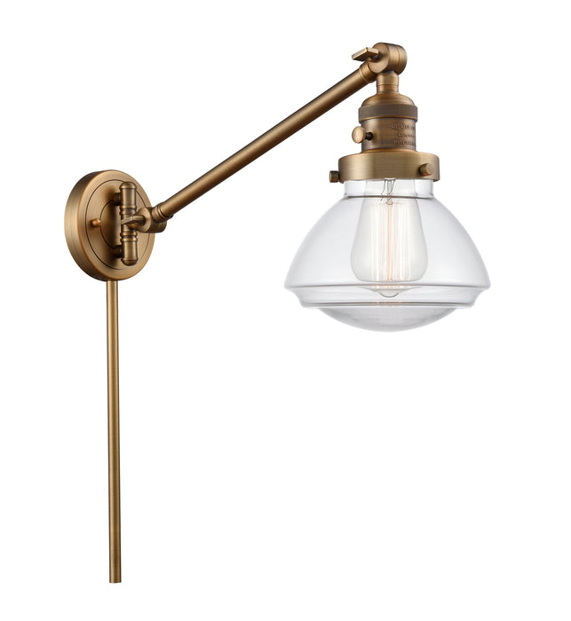 Innovations - 237-BB-G322 - One Light Swing Arm Lamp - Franklin Restoration - Brushed Brass