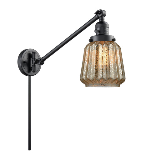 Franklin Restoration One Light Swing Arm Lamp Matte Black