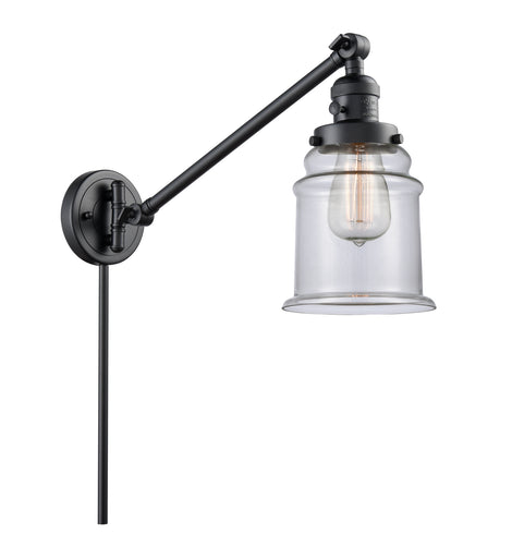 Franklin Restoration One Light Swing Arm Lamp Matte Black
