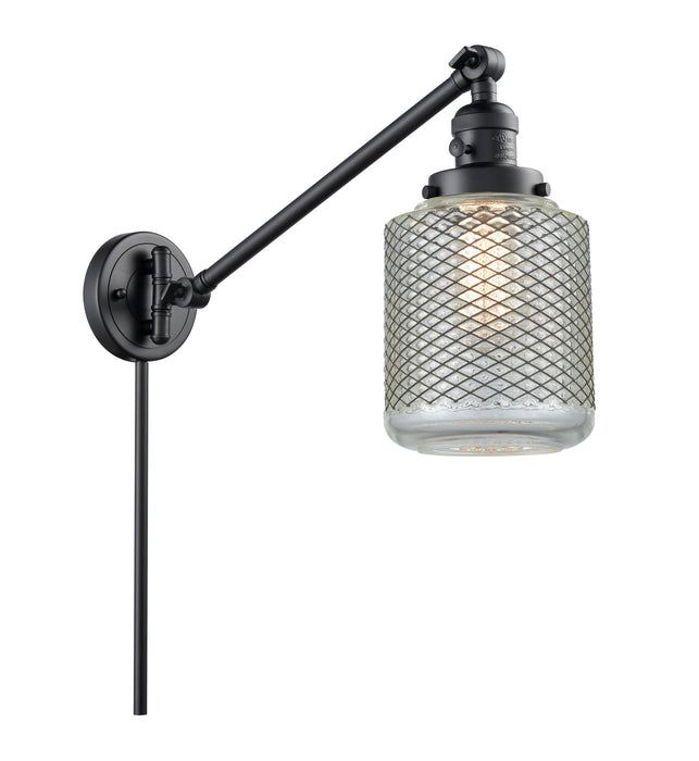 Innovations - 237-BK-G262 - One Light Swing Arm Lamp - Franklin Restoration - Matte Black