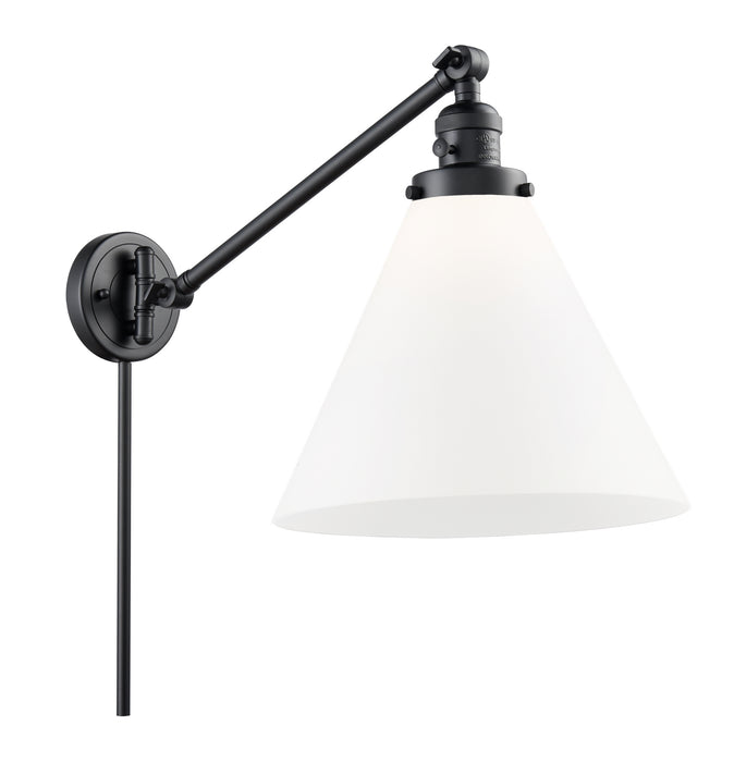 Innovations - 237-BK-G41-L - One Light Swing Arm Lamp - Franklin Restoration - Matte Black