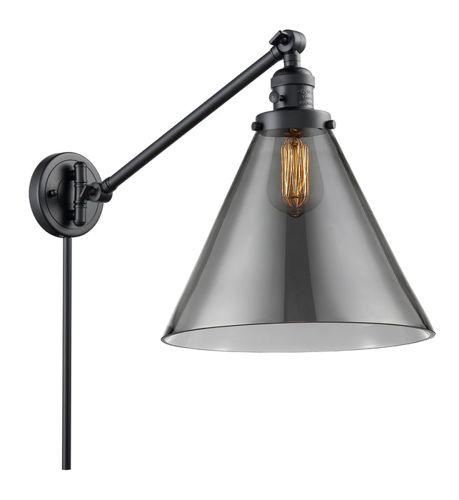 Innovations - 237-BK-G43-L - One Light Swing Arm Lamp - Franklin Restoration - Matte Black