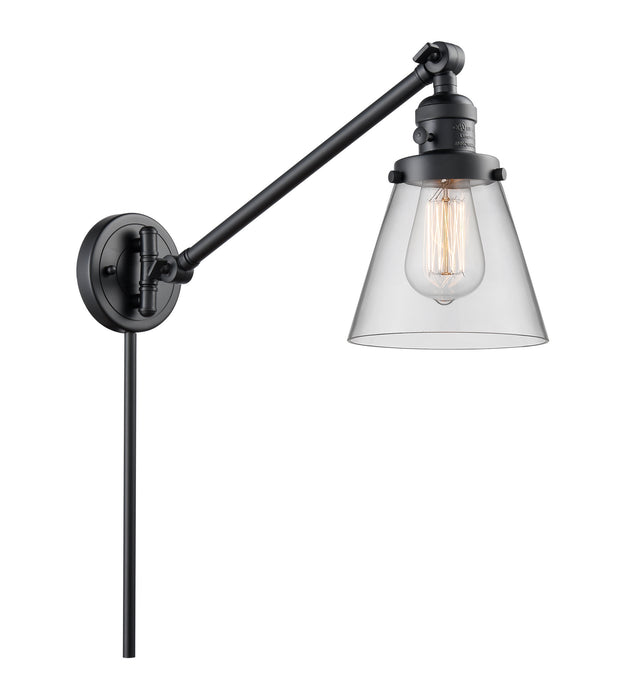 Innovations - 237-BK-G62 - One Light Swing Arm Lamp - Franklin Restoration - Matte Black