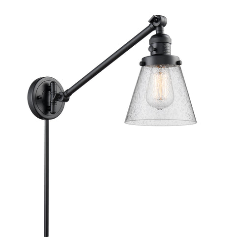 Franklin Restoration One Light Swing Arm Lamp Matte Black
