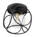 Nuvo Lighting - 60-6946 - One Light Flush Mount - Aurora - Black / Vintage Brass