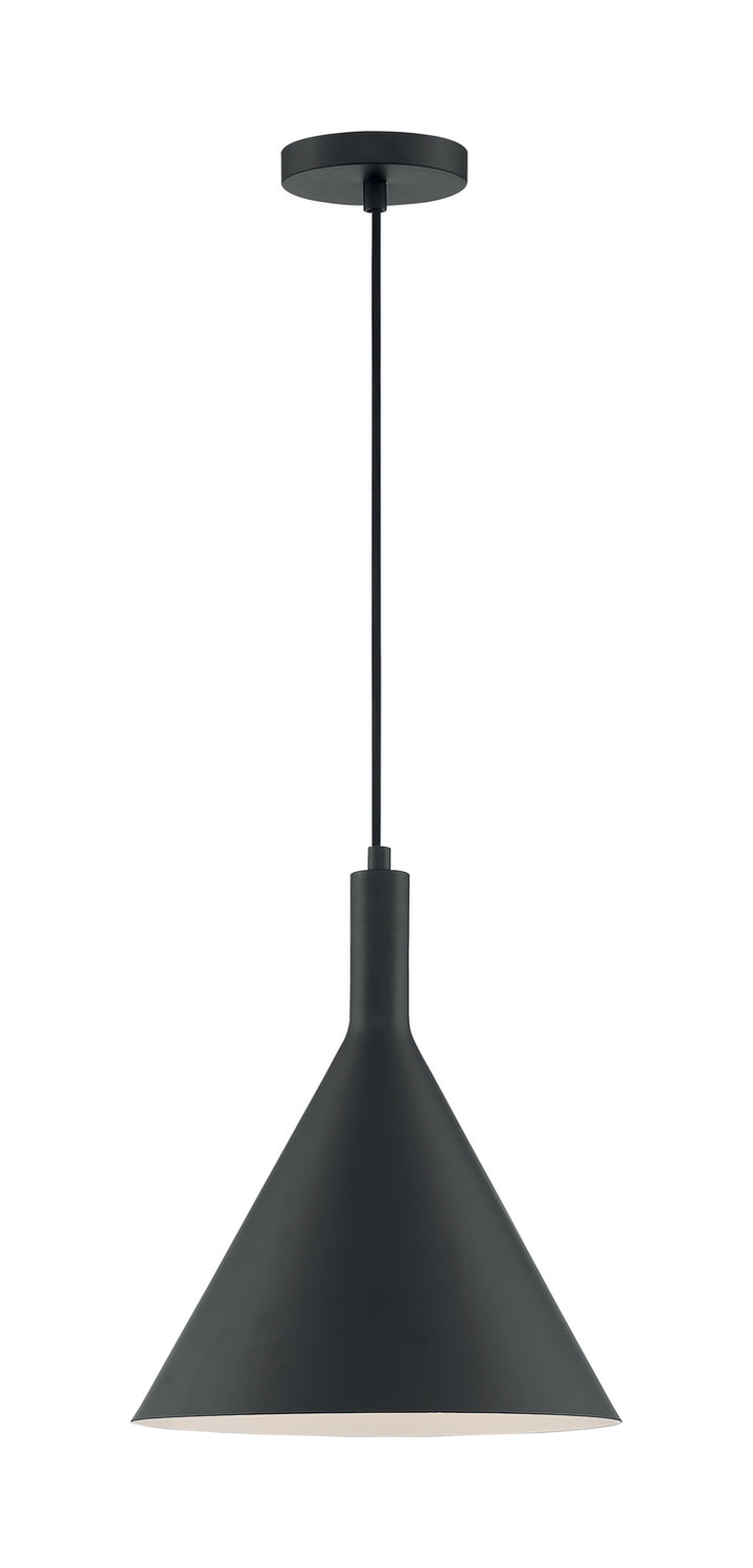 Nuvo Lighting - 60-7128 - One Light Pendant - Lightcap - Matte Black ...