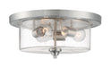 Three Light Flush Mount-Flush Mounts-Nuvo Lighting-Lighting Design Store