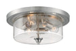 Three Light Flush Mount-Flush Mounts-Nuvo Lighting-Lighting Design Store