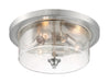 Nuvo Lighting - 60-7191 - Three Light Flush Mount - Bransel - Brushed Nickel