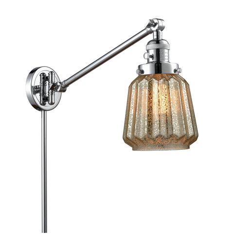 Franklin Restoration One Light Swing Arm Lamp Polished Chrome