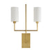 Arteriors - DB49017 - Two Light Wall Sconce - Ray Booth for Arteriors - Antique Brass