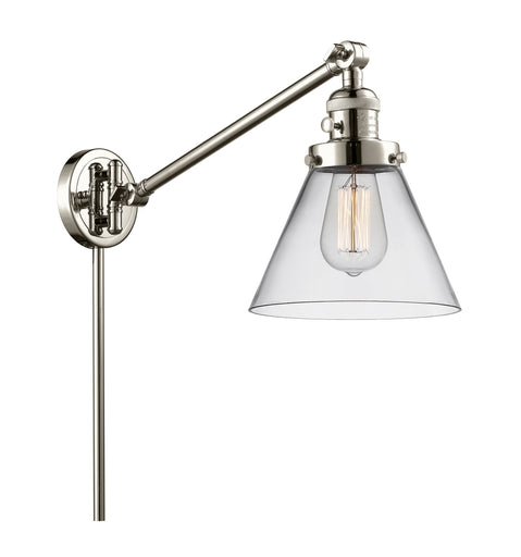 Franklin Restoration One Light Swing Arm Lamp Polished Nickel