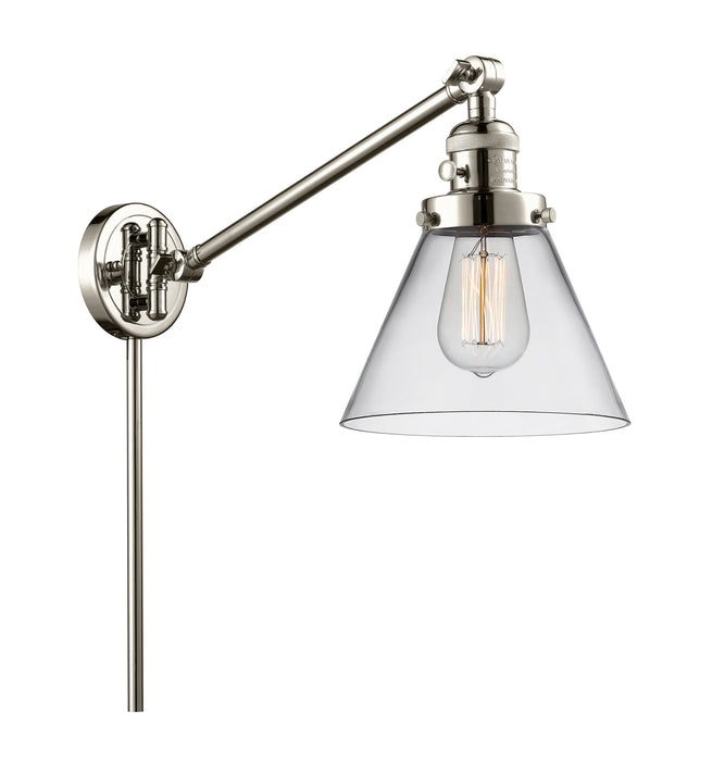 Innovations - 237-PN-G42 - One Light Swing Arm Lamp - Franklin Restoration - Polished Nickel