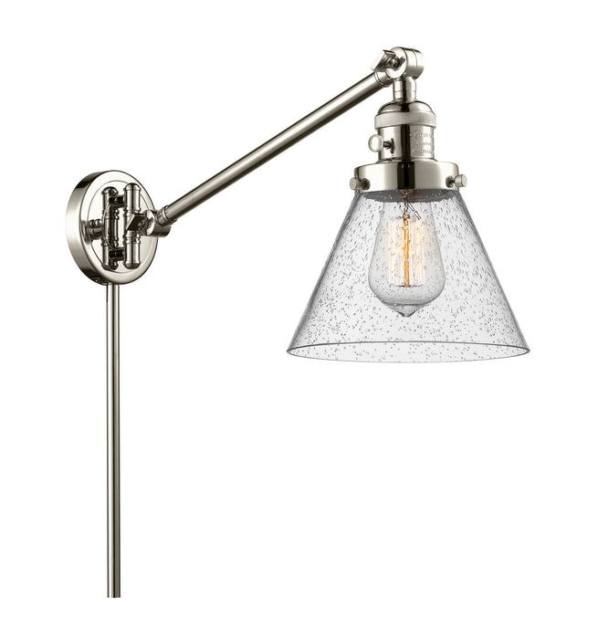 Innovations - 237-PN-G44 - One Light Swing Arm Lamp - Franklin Restoration - Polished Nickel