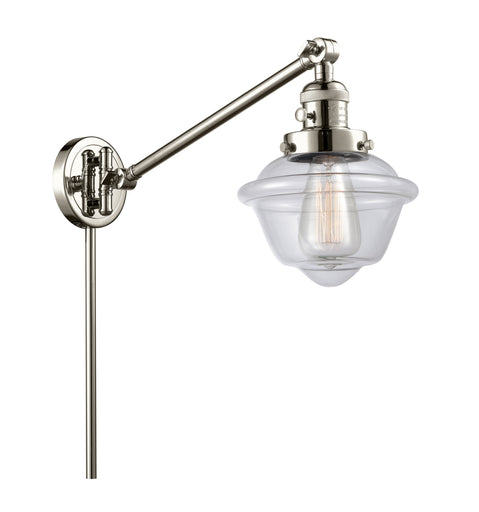 Franklin Restoration One Light Swing Arm Lamp Polished Nickel