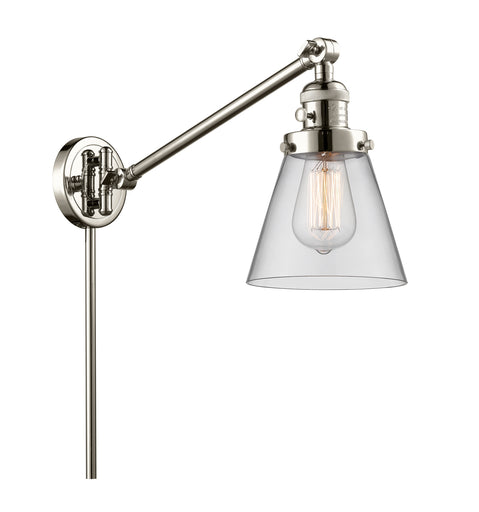 Franklin Restoration One Light Swing Arm Lamp Polished Nickel