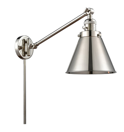 Franklin Restoration One Light Swing Arm Lamp Polished Nickel