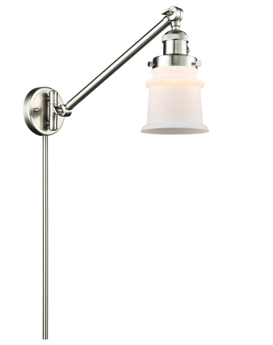 Innovations - 237-SN-G181S - One Light Swing Arm Lamp - Franklin Restoration - Brushed Satin Nickel