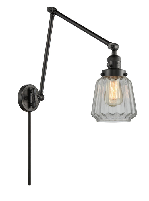 Innovations - 238-BK-G142 - One Light Swing Arm Lamp - Franklin Restoration - Matte Black