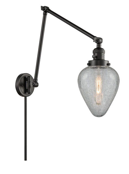 Innovations - 238-BK-G165 - One Light Swing Arm Lamp - Franklin Restoration - Matte Black