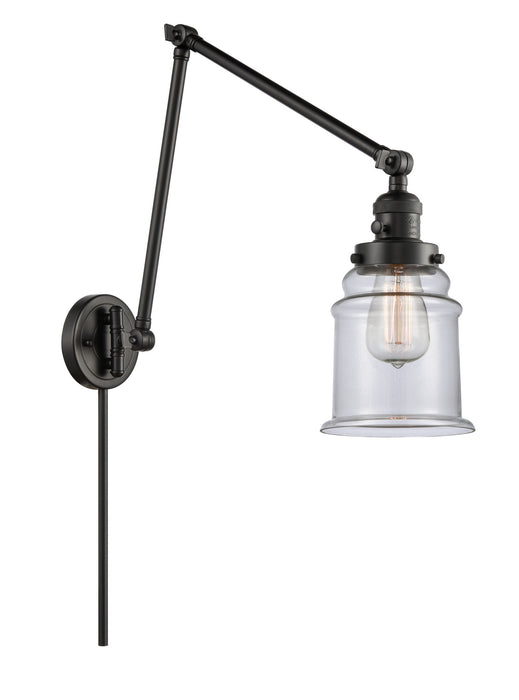 Innovations - 238-BK-G182 - One Light Swing Arm Lamp - Franklin Restoration - Matte Black