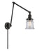 Innovations - 238-BK-G182S - One Light Swing Arm Lamp - Franklin Restoration - Matte Black