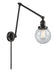 Innovations - 238-BK-G204-6 - One Light Swing Arm Lamp - Franklin Restoration - Matte Black