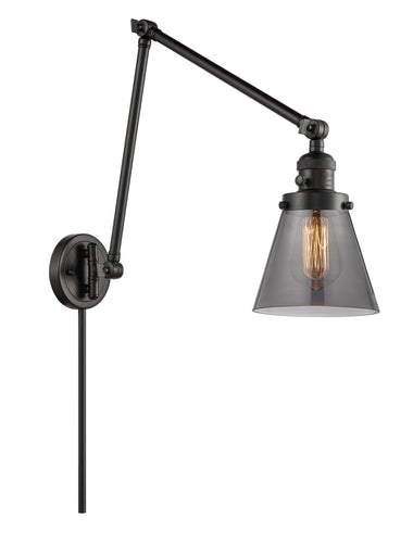 Franklin Restoration One Light Swing Arm Lamp Matte Black