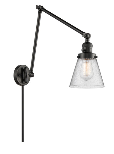 Franklin Restoration One Light Swing Arm Lamp Matte Black
