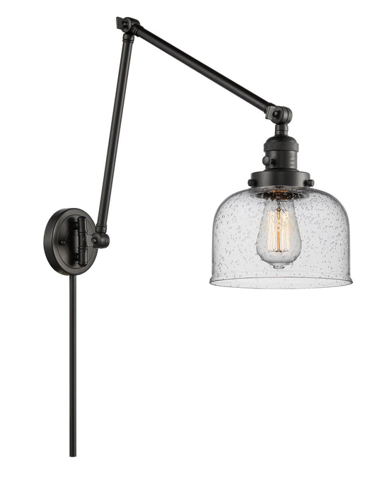 Innovations - 238-BK-G74 - One Light Swing Arm Lamp - Franklin Restoration - Matte Black