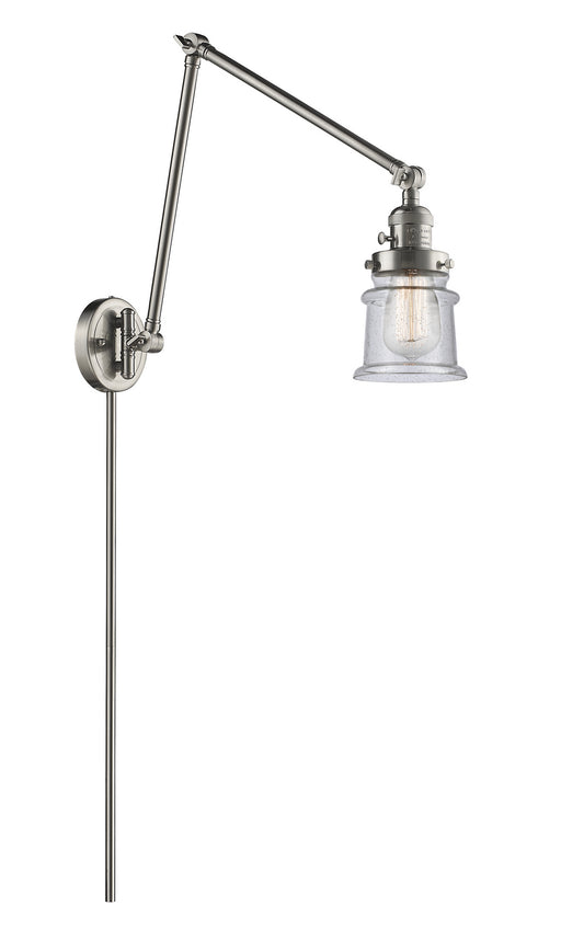 Innovations - 238-SN-G184S - One Light Swing Arm Lamp - Franklin Restoration - Brushed Satin Nickel