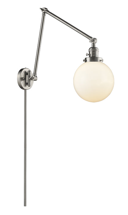 Innovations - 238-SN-G201-8 - One Light Swing Arm Lamp - Franklin Restoration - Brushed Satin Nickel