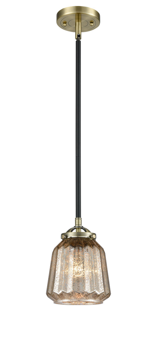 Innovations - 284-1S-BAB-G146 - One Light Mini Pendant - Nouveau - Black Antique Brass