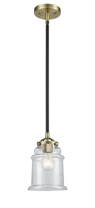 Innovations - 284-1S-BAB-G182 - One Light Mini Pendant - Nouveau - Black Antique Brass