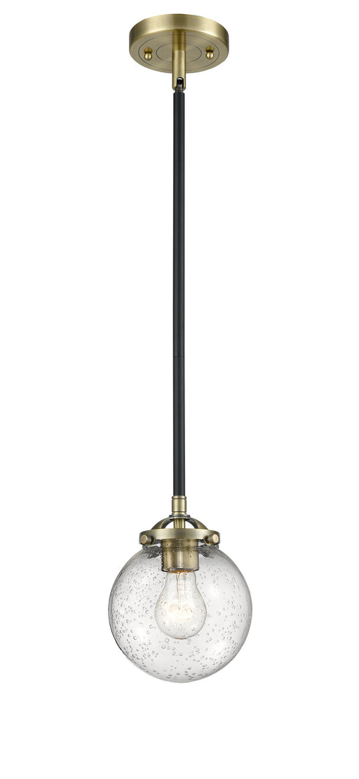 Innovations - 284-1S-BAB-G204-6 - One Light Mini Pendant - Nouveau - Black Antique Brass