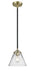 Innovations - 284-1S-BAB-G42 - One Light Mini Pendant - Nouveau - Black Antique Brass