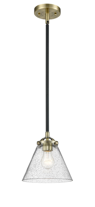 Innovations - 284-1S-BAB-G44 - One Light Mini Pendant - Nouveau - Black Antique Brass